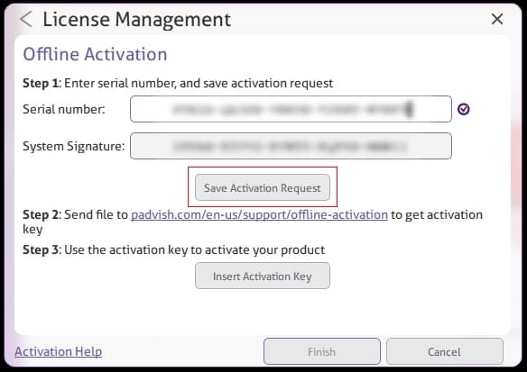 Saving the Activation Request - 1