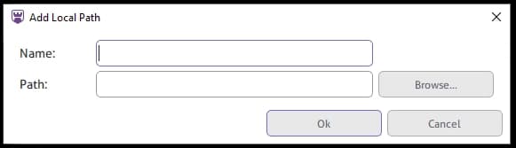 Entering a Name and Path for the Update File Folder - 1